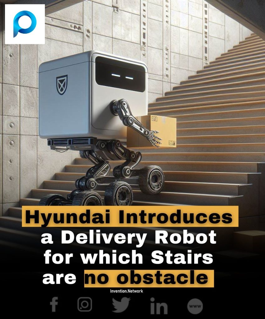 Hyundai introduces a delivery robot for which stairs are no obstacle